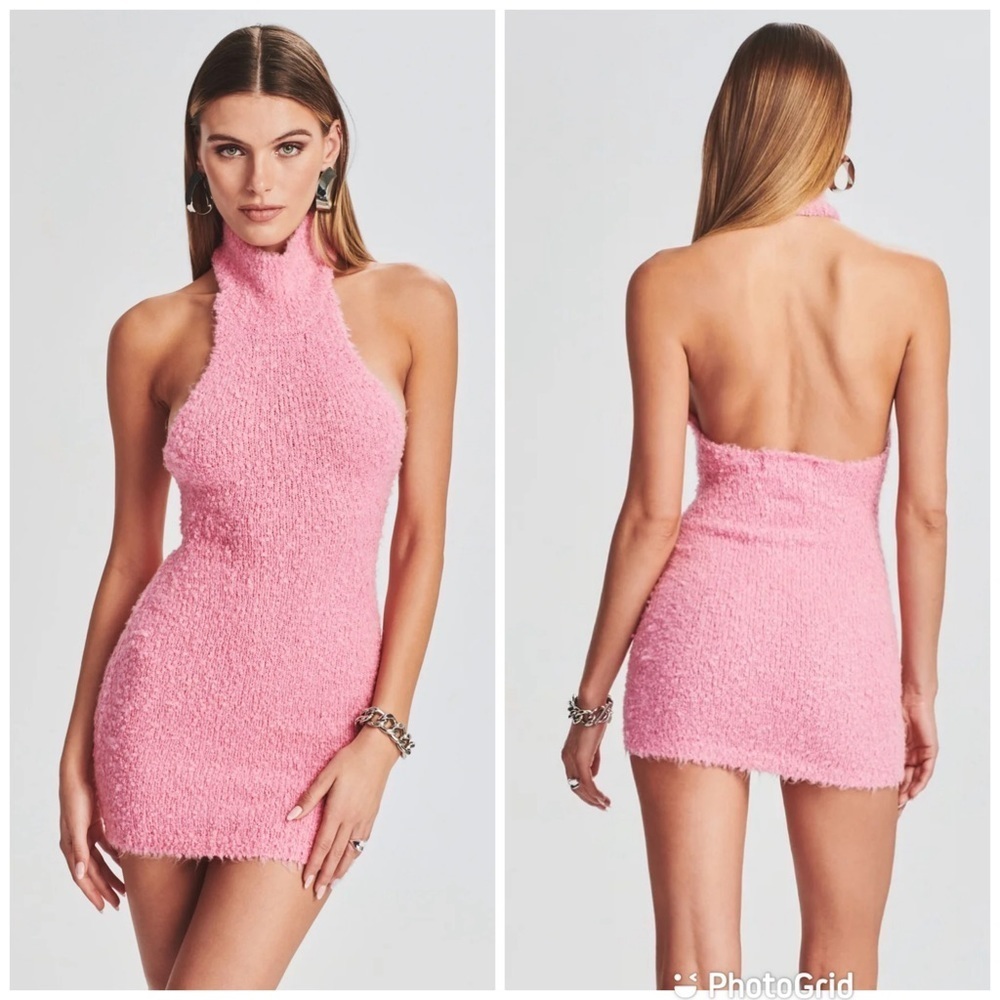 SER.O.YA MANDY BOUCLE DRESS IN Rose Bloom New with Tags!
